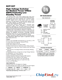 Datasheet NCP1027 manufacturer ON Semiconductor