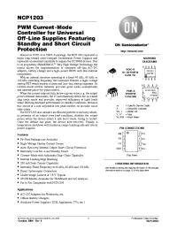 Datasheet NCP1203 manufacturer ON Semiconductor