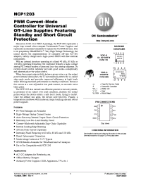 Datasheet NCP1203P100 производства ON Semiconductor