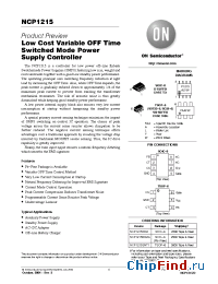 Datasheet NCP1215DR2 manufacturer ON Semiconductor