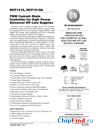 Datasheet NCP1216AP65 manufacturer ON Semiconductor