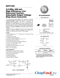 Datasheet NCP1522 manufacturer ON Semiconductor