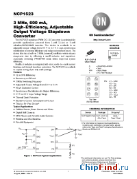 Datasheet NCP1523FCT2G manufacturer ON Semiconductor