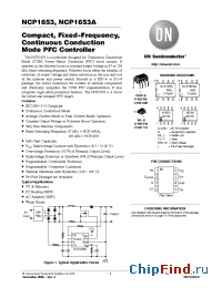 Datasheet NCP1653ADR2G manufacturer ON Semiconductor
