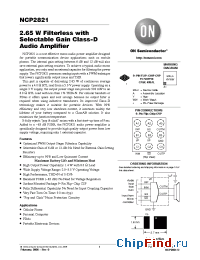 Datasheet NCP2821FCT1G manufacturer ON Semiconductor