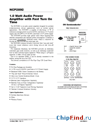 Datasheet NCP2892 производства ON Semiconductor