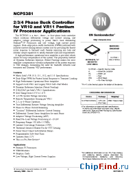 Datasheet NCP5381 manufacturer ON Semiconductor