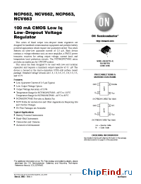 Datasheet NCP662SQ18T1G manufacturer ON Semiconductor