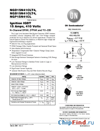 Datasheet NGD15N41CL manufacturer ON Semiconductor