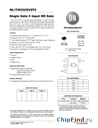 Datasheet NL17SV32XV5T2 производства ON Semiconductor