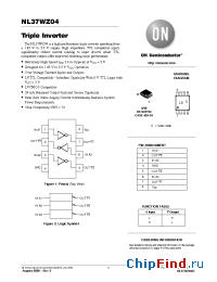 Datasheet NL37WZ04 manufacturer ON Semiconductor
