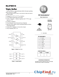 Datasheet NL37WZ16 manufacturer ON Semiconductor