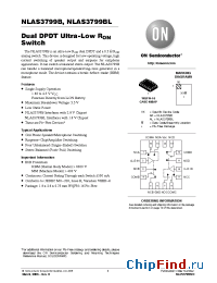 Datasheet NLAS3799BLMNR2G manufacturer ON Semiconductor