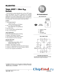 Datasheet NLAS4783MN1R2G manufacturer ON Semiconductor