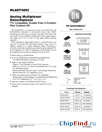 Datasheet NLAST4052DR2 manufacturer ON Semiconductor
