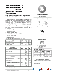 Datasheet NSBA144EDXV6T5 manufacturer ON Semiconductor