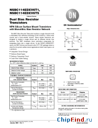 Datasheet NSBC114TPDXV6T1G manufacturer ON Semiconductor