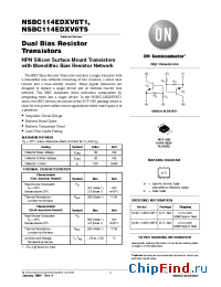 Datasheet NSBC143ZDXV6T5 производства ON Semiconductor