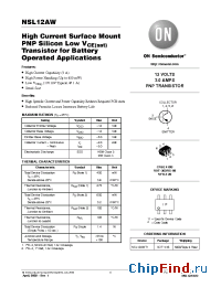 Datasheet NSL12AWT1 manufacturer ON Semiconductor