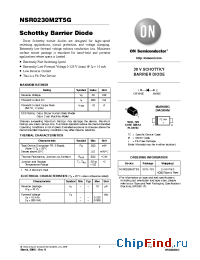 Datasheet NSR023D производства ON Semiconductor