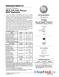 Datasheet NSS20201MR6D manufacturer ON Semiconductor