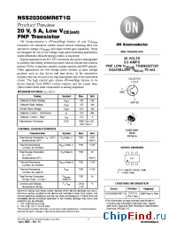 Datasheet NSS20300MR6T1G manufacturer ON Semiconductor