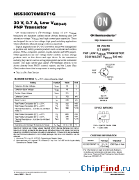 Datasheet NSS30070MR6T1G manufacturer ON Semiconductor