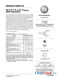 Datasheet NSS30071MR6T1G manufacturer ON Semiconductor