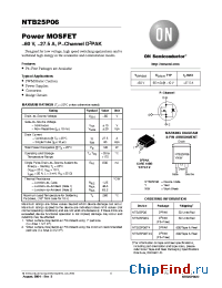 Datasheet NTB25P06 manufacturer ON Semiconductor