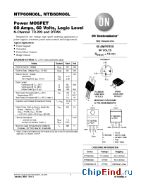 Datasheet NTB60N06LT4 manufacturer ON Semiconductor