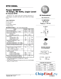 Datasheet NTD15N06L-001 manufacturer ON Semiconductor