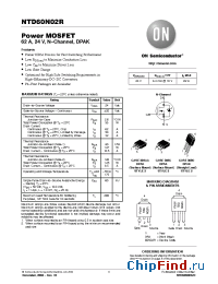 Datasheet NTD60N02R-032G manufacturer ON Semiconductor