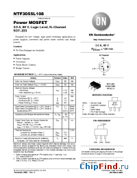 Datasheet NTF3055L108T3G manufacturer ON Semiconductor