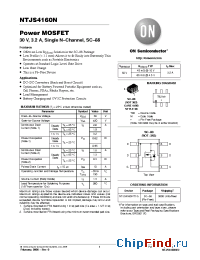 Datasheet NTJS4160NT1G manufacturer ON Semiconductor