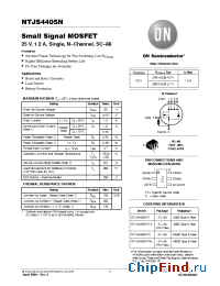 Datasheet NTJS4405NT1 manufacturer ON Semiconductor