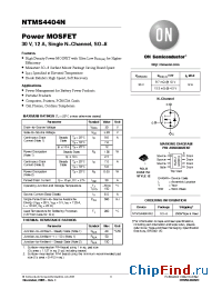 Datasheet NTMS4404 manufacturer ON Semiconductor