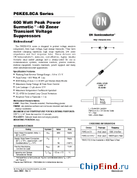 Datasheet P6KE68CARL manufacturer ON Semiconductor