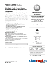 Datasheet P6SMB20AT3 manufacturer ON Semiconductor