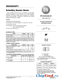 Datasheet RB520S30T1G производства ON Semiconductor
