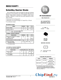 Datasheet RB521S30T1 manufacturer ON Semiconductor