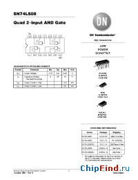 Datasheet SN74LS08M manufacturer ON Semiconductor