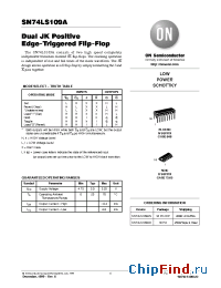 Datasheet SN74LS109A manufacturer ON Semiconductor