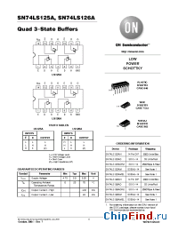 Datasheet SN74LS125AML1 manufacturer ON Semiconductor