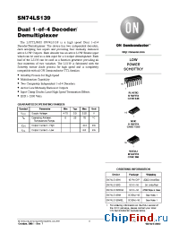Datasheet SN74LS139MR1 manufacturer ON Semiconductor