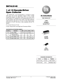 Datasheet SN74LS145D производства ON Semiconductor