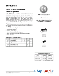 Datasheet SN74LS156ML1 производства ON Semiconductor
