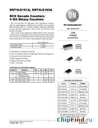 Datasheet SN74LS161AML1 manufacturer ON Semiconductor