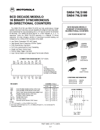 Datasheet SN74LS169N производства ON Semiconductor