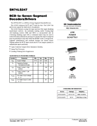Datasheet SN74LS247N manufacturer ON Semiconductor