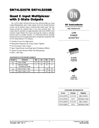 Datasheet SN74LS258BN manufacturer ON Semiconductor